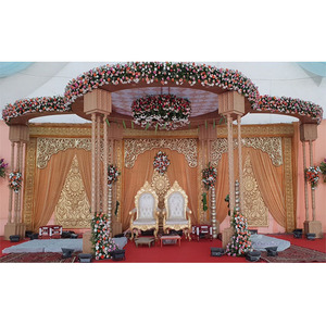 Mandap Vidhi DE BODA clásico indio moderno, el mejor Mandap de Triple Pilar Vidhi para boda hindú - Product Image 1