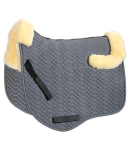 2020ใหม่ Sheepskin อาน Pad ที่กำหนดเองสีเทา - Product Image 1