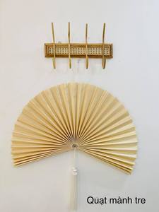 Ventilador de mano de paja tejida a mano para adultos y niños, accesorio Natural para interiores - Product Image 6