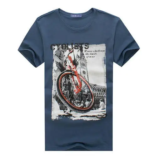 Mehr Design beste Qualität heißer Artikel Neues Design 100% Baumwolle Solid Blue Herren T-Shirt Herren Trikot aus Bangladesch