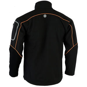 Vestes softshell coupe-vent col montant 2025 nouveau style logo personnalisé vestes softshell durables pour hommes. - Product Image 3