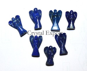 Pequeño Ángel Feng Shui hecho de lapislázuli Piedra preciosa Ágata Talla Técnica Recuerdo a bajo precio Oferta del proveedor - Product Image 1