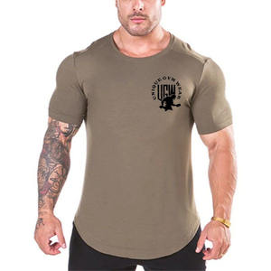 UNIQUE APPAREL T-shirts décontractés pour hommes à manches courtes, coupe ajustée, respirants, séchage rapide, écologiques, teints en pièce, en Spandex/Coton, avec motif sur le devant - Product Image 3