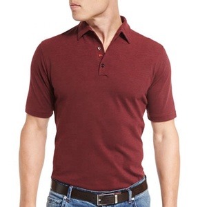 2025 nuevo diseño logotipo personalizado 100% algodón camisetas de hombre Polo hombres Casual Color sólido manga corta hombres camisas Polo - Product Image 1