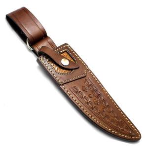 OEM Selling High Rich Grain Leather Sheath for Fixed Blade Bowie Knives - Product Image 1