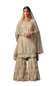 Rajasthani Silk salwar kameez ชุดปาร์ตี้ผ้ามัสลินสำหรับผู้หญิงผ้ามัสลินจากการออกแบบล่าสุดผ้าแฟนซีมาใหม่ - Product Image 3
