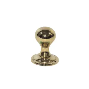 Un-lacquered <b>Brass</b> Ball Door <b>Knobs</b> Gold Polished <b>Knobs</b> Handmade High Quality Metal <b>Knobs</b> Wholesale Bulk India Manufacturer - Product Image 1