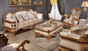 ชุดโซฟาแกะสลักมือหรูหราชุดเฟอร์นิเจอร์ห้องนั่งเล่นหรูหราซื้อชุดล่าสุดมือแกะสลักโซฟาชุด - Product Image 6