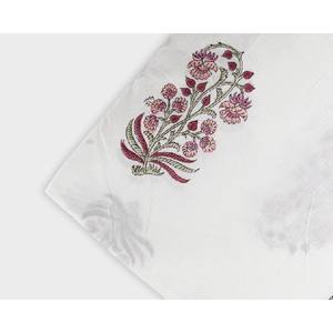 Mauve Salmon Pink Tea Green Cotton Cloth Cotton Cloth Floral 100 % Soft Cotton Fabric Quilting Fabric by the Yard - Product Image 2