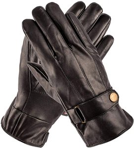 Protège-mains en cuir de mouton souple sur mesure avec doublure pour la course à pied et le jogging, printemps, automne, hiver, adulte, unisexe - Product Image 4