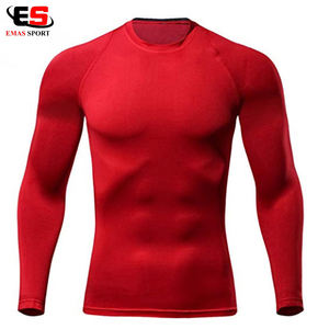 Camiseta de Compresión MMA para Hombre, Personalizada con Serigrafía, Diseño OEM, Material Spandex/Nylon, Manga Larga, Alta Calidad - Product Image 4