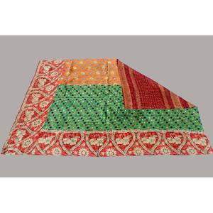 Nouvelle arrivée 100% coton imprimé fleuri à la main couvre-lit literie couvre-lit jeter Kantha couette - Product Image 4