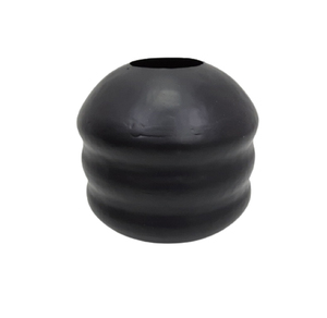 Venta al por mayor a granel de alta calidad de textura plateada florero de Metal costillas diseño maceta Mesa piso decoración del hogar hecho a mano - Product Image 6