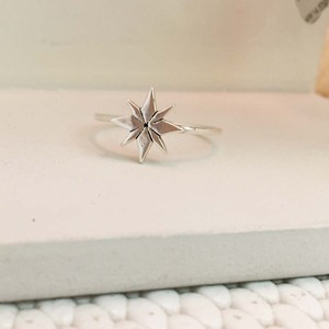 925แหวนหมั้นเงินสเตอร์ลิงสีเงินแท้สำหรับผู้หญิงเครื่องประดับ minimalistic แหวนเงินรูปดาว925เงินสเตอร์ลิง925เงิน - Product Image 1
