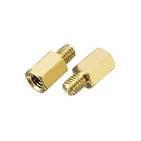Separadores hexagonales de latón OEM personalizados, barras espaciadoras y pilares huecos de latón, tornillos hexagonales huecos para PCB, sujetadores hexagonales hembra
