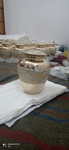 Suministros funerarios de latón, urna funeraria de Madre de perla grande - Product Image 3