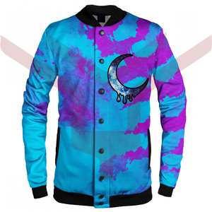 เสื้อแจ็กเก็ตเบสบอลสไตล์วินเทจ,OEM งานปักลายแขนโซ่ทำจากหนังสำหรับผู้ชาย - Product Image 4