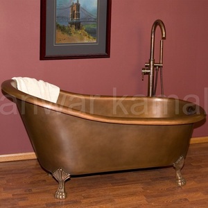 Antique Copper Claw Foot <b>Slipper</b> Comfortable Copper Bath Tub - Product Image 2