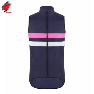 New Cycling Windproof Bike Vest Lightweight Cycling Gilet Italy Miti Mesh Fabric with Back Zipper Pocket 2022