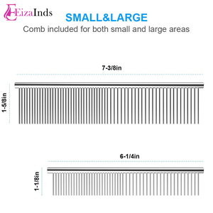 EIZA INDS-peines de perros con extremos redondeados, herramienta de aseo profesional, dientes de acero inoxidable, venta al por mayor - Product Image 4