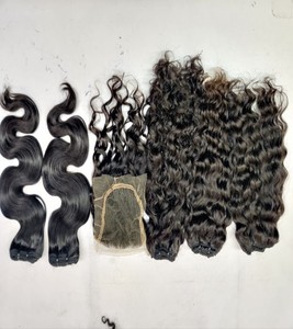 Machine indienne non traitée RAW à double trame 100% extensions de cheveux humains vierges cuticules alignées avec vendeur garanti - Product Image 6