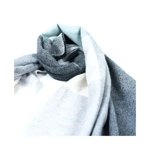 Best Selling Unisex Scarf Thick FeltedCashmere Sc arf With Custom Stripe Pattern Muffler For Sale
