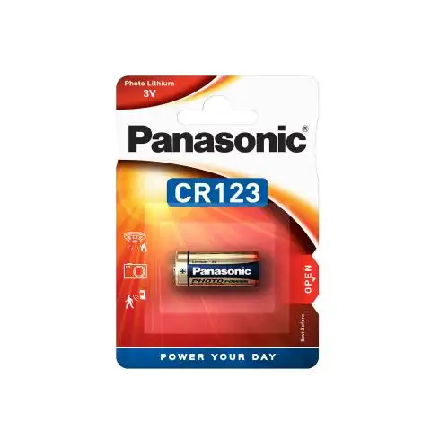 Panasonic CR123A Lithium Primary Battery 3V / 1400mAh CR17345 for GPS Monitoring Camera Photobattery