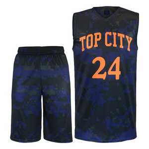 Maillots de basket-ball professionnels de haute qualité personnalisés par Sublimation ensemble uniforme respirant porter pour l'équipe basket-ball personnalisé - Product Image 2