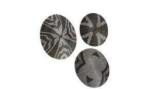 Best Seller Cesta de pared de algas marinas negras Cesta colgante de algas marinas Decoración de pared Abstracto Rústico Redondo - Product Image 6