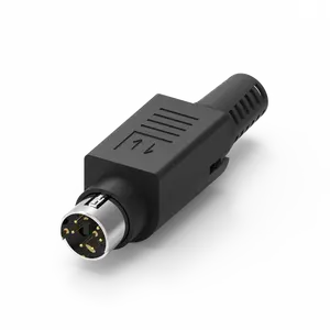 Conector tipo montaje Mini Din 6PIN con bloqueo para diversas aplicaciones - Product Image 1