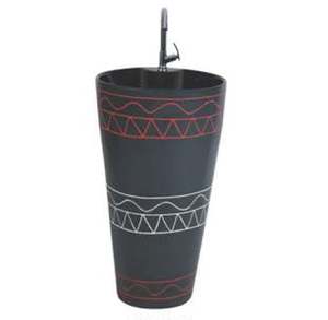 สีดําด้าน สิทธิพิเศษทางเลือก เครื่องสุขภัณฑ์เซรามิกคุณภาพระดับพรีเมียม อ่างล้างหน้า Seltos สําหรับโรงแรมระดับเจ็ดดาว - Product Image 1