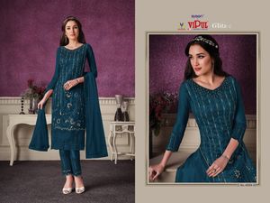 Conjunto de traje de algodón con estampado bordado para mujer, conjunto de ropa de la india, pantalón y traje malmal dupatta - Product Image 3