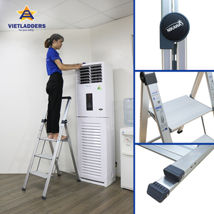 บันไดอลูมิเนียมอัลลอยด์ NIKAWA NK-2SL แบบ 4 ขั้น 6 ฟุต ล็อคแบบแมนนวล รับน้ำหนักได้ 150 กก. สำหรับใช้ในบ้าน โกดัง โรงเรียน ดีไซน์เรียบง่าย - Product Image 1