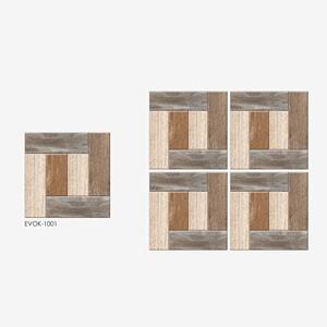 Baldosas de estacionamiento de cerámica de 3 colores diferentes con diseño de madera 400x400mm - Product Image 1