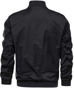 Blouson aviateur noir pour homme sur mesure, léger, coupe ajustée, coupe-vent, de haute qualité, imperméable, décontracté - Product Image 6