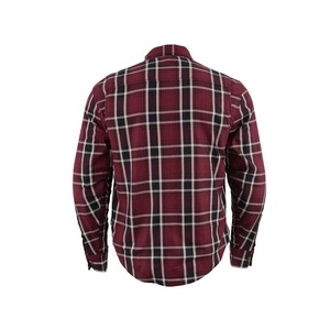 เสื้อเชิ้ตแขนยาวผ้าสักหลาดสีพื้นสำหรับผู้ชายผ้าสักหลาดผ้าฝ้าย2กระเป๋าทรงสลิมฟิตสำหรับฤดูใบไม้ผลิฤดูใบไม้ร่วง - Product Image 6