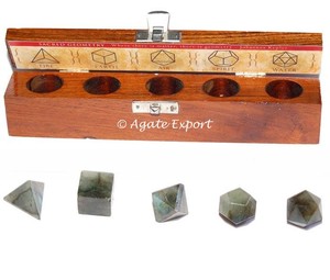 Labradorita Geometría Piedra Set Curación Fengshui Productos - Product Image 1
