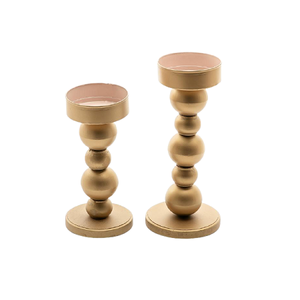 ชุดเชิงเทียน2แบบที่มีดีไซน์ที่น่าสนใจมีคุณภาพระดับพรีเมียมที่วางเทียนเหล็กขนาดแตกต่างกัน - Product Image 4