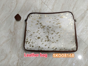 Grand sac fourre-tout en cuir PU de style bohème occidental multicolore sac à main souple ceinture à franges double poignées chaîne perles décorations - Product Image 2