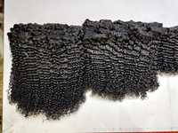 Extensions de cheveux brésiliens Remy vierges à 100 %, 10-40 pouces, non traités, double trame machine, doux et soyeux, bouclés, pour perruques, queues de cheval, permanents