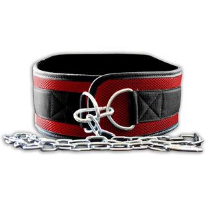 Custom 7mm Neoprene Gym Dip <b>Belt</b> Straight Form Breathable Bodybuilding Chain Pull Weight Lifting <b>Back</b> Support Fitness Safety - Product Image 2