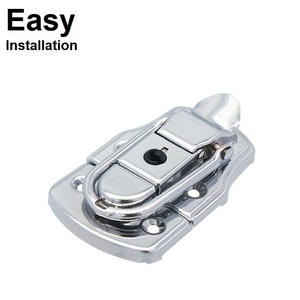 Cerraduras de caja HC254, Pestillos chapados en níquel, cerradura ajustable para instrumento de teclado musical de guitarra personalizada - Product Image 1