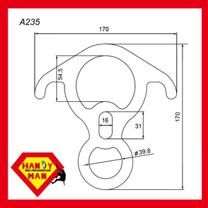 Figura de rescate de aluminio de escalada al aire libre de Yoga aéreo 8 - Product Image 2