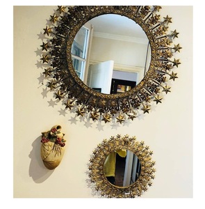 Metal <b>Star</b> <b>Mirror</b> Frame Wall Mount for Home Wall Decor - Product Image 1