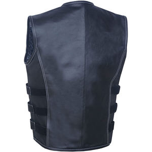 เสื้อกั๊กหนังแกะคุณภาพสูงเสื้อกั๊กนักปั่นจักรยานยุทธวิธีฤดูหนาวมีซิปกระเป๋าสำหรับขี่มอเตอร์ไซค์ - Product Image 4