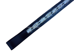 Banda de cejas de cuero personalizada Pearl Crystal mega Bling Cadena de diamante 100% banda de cejas de caballo de cuero genuino todos los tamaños - Product Image 5