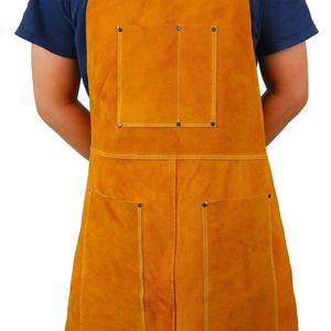 Delantal de Soldadura de Cuero al por Mayor, Delantal de Soldadura de Cuero Resistente, Ignífugo, Delantal de Trabajo para Soldador, Unisex, Ajustable - Product Image 2