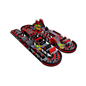 Piste de survie gonflable pour enfants, terrain de jeux d'extérieur amusant, pour activités extérieures - Product Image 1