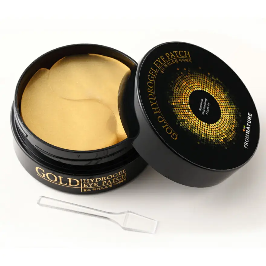 puffy eyes eye patches dark circles FROM NATURE Gold Hydrogel Eye Patch Mask korean cosmetics