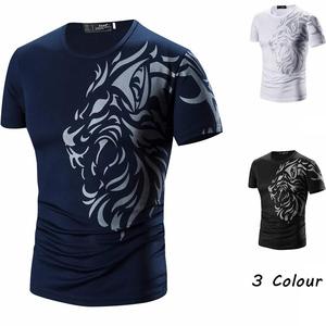 T-shirt imprimé pour hommes à la mode fabriqué à partir de matériaux de qualité supérieure avec des couleurs vives adaptées à la relaxation en salle de sport et au streetwear - Product Image 4